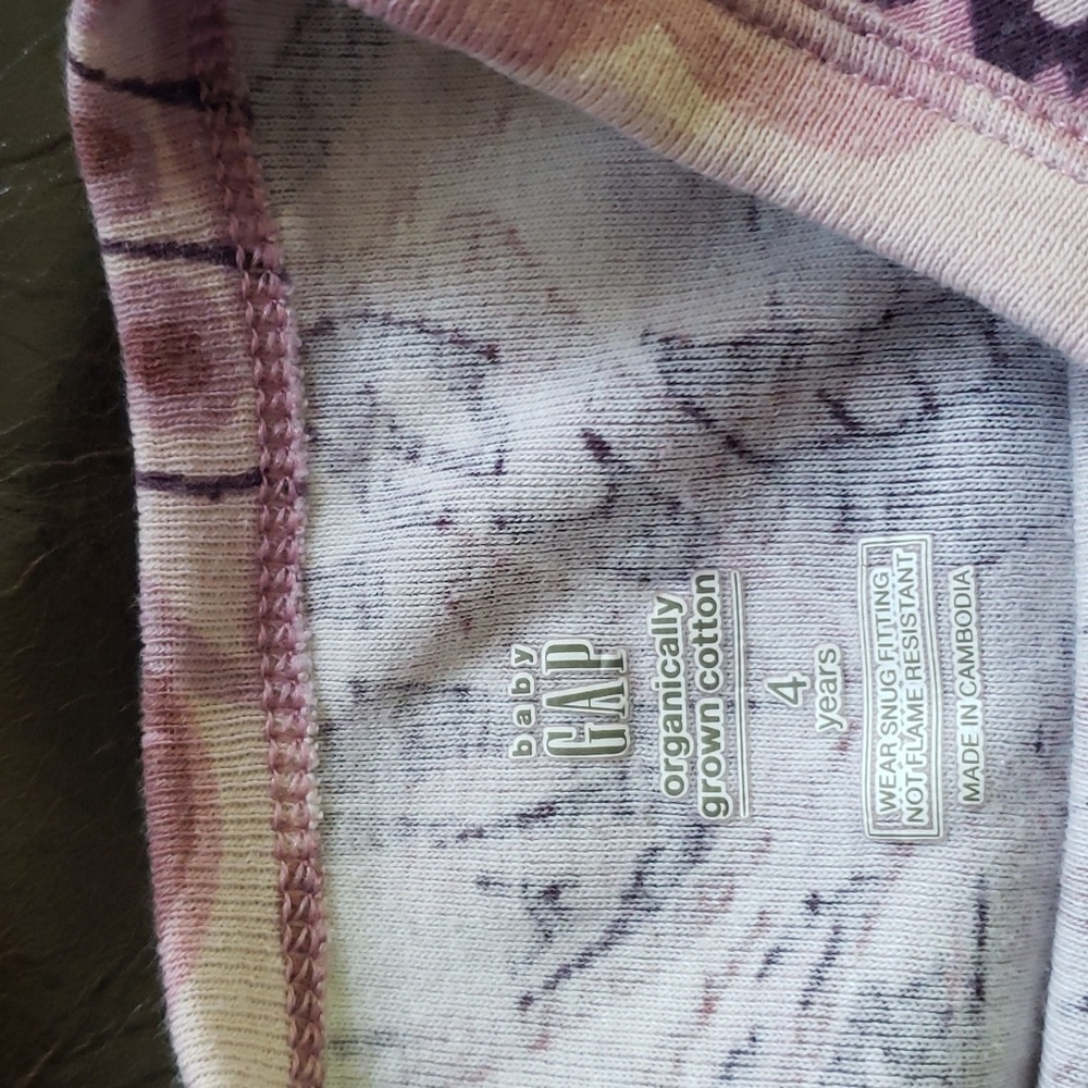 Lot: 2 pair 4T GAP Organic Cotton pj's used butterfly 🦋 - Picture 6 of 8